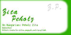 zita peholz business card